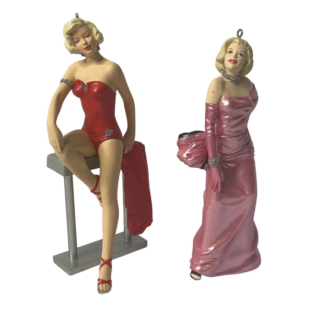 Marilyn Monroe x Hallmark, Set of 2 Ornament Figurines, 97-99, Special Edition